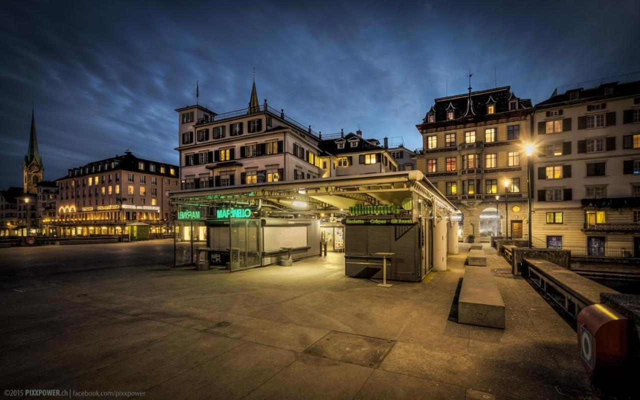 Pedestrian Area Close To Bahnhofstrasse Zúrich Exterior foto